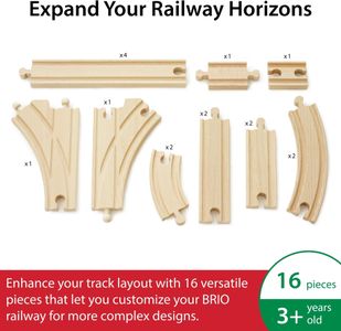 BRIO World Expansion Pack – Wooden Train Track Accessory Set