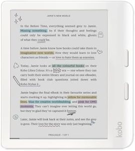 Kobo Libra Colour | eReader | 7” Glare-Free Colour E Ink Kaleido™ 3 Display | Dark Mode Option | Audiobooks | Waterproof | White