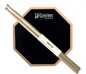 ROCKON 8" inches 2 sided drum practice pad +Bag +drum sticks WORTH RS 499 ABSOLUTELY FREE