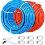 VEVOR O2 Barrier PEX Tubing 2 Rolls of 1/2" x 300 Feet EVOH Hydronic Radiant Floor Heating PEX-B Pipe Oxygen Barrier PEX Piping Hot and Cold Water Tube Coil Snow Melting System PEX Pipe (300ft X 2)