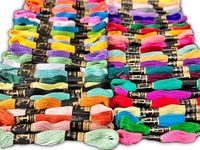 50 Anchor Cotton Cross Stitch Embroidery Threads Skeins Colour/Floss 100% Cotton Thread UK/Pack of 50