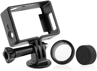 CamKix Frame Mount compatible with GoPro Hero 4, 3+, and 3 / USB, HDMI, and SD Slots Fully Accessible - Light and Compact Housing for Your Action Camera - Includes 1 Large Thumbscrew / 1 Tripod Mount / 1 Rubber Lens Cap / 1 UV Filter Lens Protector