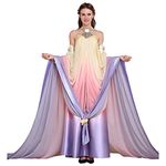 CosplayDiy Women's Dress for Queen Padme Amidala Cosplay, Multicolored, Large