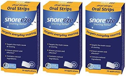 Triple Pack- Snoreeze Snoring Relief Oral Strips 28