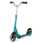 Micro Scooters | Cruiser LED Children's Scooter | Handlebar Adjustable | Lightweight | Light Up Wheels | Foldable | 6-12yrs | Boys & Girls | Aqua