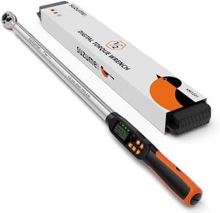 SUZUME Digital Torque Wrench (12.5-250.9 Ft. Lb/ 17-340.2 N.m) ±2% High Accuracy Digital Torque Wrench 1/2 Drive Dual-Direction Adjustable Torque Wrenches Digital with Buzzer and LED Flash