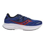 Saucony Mens Guide 16 Running Shoe, Indigo/Black, 15