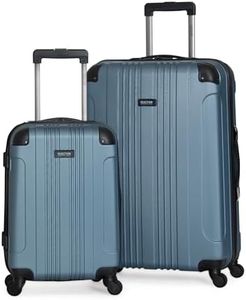 Kenneth Cole Reaction Out of Bounds Lightweight Hardshell 4-Wheel Spinner Luggage, Granite Blue, 2-Piece Set (20" & 28"), Kenneth Cole Reaction Out of Bounds Lightweight Hardshell 4-Wheel Spinner