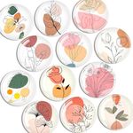 DARUITE 12Pcs Glass Fridge Magnets Refrigerator Magnets for Crafts Strong Magnets for Adults Small Magnets for Fridge Cute Magnets for Whiteboard Office Classroom Kitchen Dishwasher （Illustration）