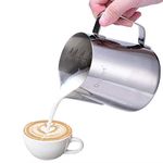 Milk Pitcher, Dailyart 600ml/20fl.oz. Stainless Steel Milk Cup Milk Frothing Pitcher Milk Jug