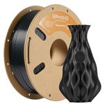 ERYONE PETG Filament 1,75 mm, 3D Printer Filament PETG, 0,03 mm, 1 kg/Spool, Black