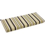 Blazing Needles Patterned Outdoor Spun Polyester Loveseat Cushion, 45" Wide, Eastbay Onyx