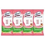 Lysol Disinfecting Wipes Flatpack, Mango Hibiscus, Biodegradable Wipes, Kills 99.9% of Viruses & Bacteria, Bulk Pack of 4, 336 count (4 x 84 count)