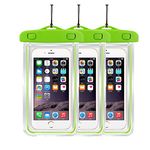 3Pacl Waterproof Case Universal CellPhone Dry Bag Pouch CaseHQ for Apple iPhone 6S, 6, 6S Plus, SE, 5S, Samsung Galaxy S7, S6 , HTC LG Sony Nokia Motorola up to 5.7" diagona