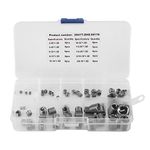 60Pcs Wire Threaded Inserts, 304 Stainless Steel Helicoil Wire Thread Repair Insert Thread Repair Assortment Kit, Wire Insert Thread with Box