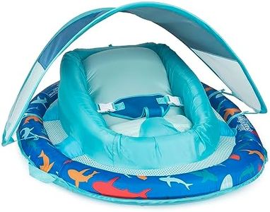 Swimways Sun Canopy Inflatable Infant Spring Float for Infants 3-9 Months, Shark Design