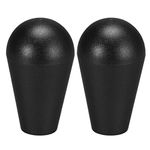 uxcell Ellipse Oval Joystick Head Rocker Ball Top Handle American Type Arcade Game DIY Parts Black 2Pcs