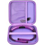 GWCASE Case Compatible with Glocusent/for Vekkia/for LITOM/for LEDGLE/for TAKKUI/for TSINGREE LED Neck Reading Light Book Light for Reading. Storage Carrying Holder for USB Cable (Box Only) -Purple