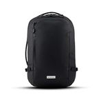 HEIMPLANET Original | Transit Line Travel Pack | backpack made from waterproof DYECOSHELL |15" laptop compartment and clamshell opening | Supports 1% for The Planet (Black, 28L)