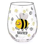 burton + Burton BUZZED BEE STEMLESS WINE GLASS