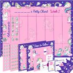 Potty Training Chart for Toddlers – Unicorn Design - Sticker Chart, 4 Week Reward Chart, Certificate, Instruction Booklet and More – for Boys and Girls