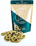 Winnie Lou Greens & Cheddar Pretzels - Organic Healthy Dog Treats Made in The USA with Cheddar, Kale, Spinach, Kelp - Human Grade Dog Biscuits Sourced from Local Colorado Farms, 2 Pack