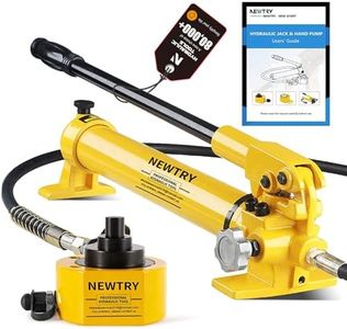 NEWTRY 30 ton Low Profile Hydraulic Jack Porta Power Kit + CP-700 Manual Hydraulic Hand Pump Multi Section Jack, 2.12” Stroke Industrial Mini Hydraulic Cylinder
