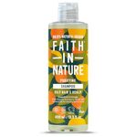 Faith In Nature Natural Grapefruit & Orange Shampoo, Purifying For Oily Hair & Scalp, Vegan & Cruelty Free, No SLS, Silicones or Parabens, 400ml