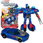 Hasbro Year 2011 Transformers Robots in Disguise Prime Series 1 Deluxe Class 6 Inch Tall Robot Action Figure #9 - Autobot HOT SHOT with 2 Snap-On Blasters (Vehicle Mode: Sports Car)