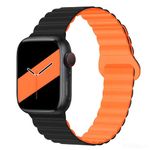 VEMIGON Silicone Magnetic Bands Compatible with Apple Watch Straps 46mm 45mm 44mm 42mm 49mm 41mm 40mm 38mm, Strong Magnetic Closure for iWatch Series 10 9 8 7 6 5 4 3 2 1 SE Ultra (Watch Not Included)