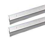 Frost King A59/36H Premium Aluminum and Vinyl Door Sweep 1-5/8 -inch by 36-inches, Silver - 2-Pack