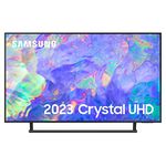 Samsung 55 Inch CU8500 UHD Smart TV (2023) - Air Slim Design TV With Centre Stand & Alexa Built In, 4K Crystal Processor, Object Tracking Sound, Multi View, Gaming TV Hub & Smart TV Content