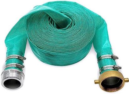 SAFBY Pump Water hose Discharge With Aluminum Pin Lug Hose Shank Coupling Set, Heavy Duty Three layer Backwash Drain Hose for pool, Backwash Hose, Lawn,Garden (50 feet, 2 inch)