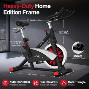 JOROTO X2 Indoor Exercise Bike – Adjustable Stationary Cycling Machine