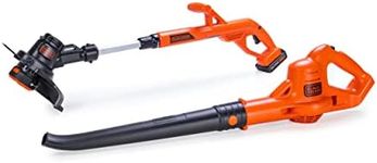 BLACK+DECKER 20V MAX* Cordless String Trimmer/Edger and Cordless Sweeper Combo Kit, 10-Inch (LCC221-CA)