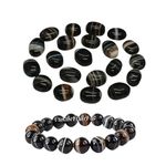 SAINTIMO ® Natural Sulemani Hakik Stones with bracelet| Set of 21 Pieces | Premium Quality Stones for Men & Women | Natural Sulemani Hakik Loose Gemstone