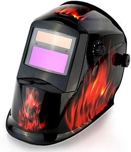 Rossi Flame Series Flame Job Design Solar Powered Auto-Welding Helmet