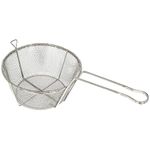 Winco FBRS-8 Round Wire Fry Basket, 8-1/2-Inch, 6-Mesh, Medium, Nickel