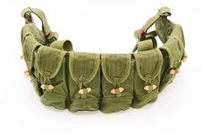 Chinese Military Surplus SKS Rifle Ammo Chest Rig - Vietnam War Bandolier/Bandoleer/Tactical vest - Stripper Clips Carrier