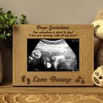 New Baby Pregnancy Scan Wooden Photo Frame Grandma To Be Gift