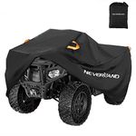 NEVERLAND ATV Cover Waterproof Heavy Duty 4 Wheeler Cover Quad Cover All Season Weather Proof Outdoor UV Protection for Polaris Yamaha Suzuki Honda (Black XLarge)