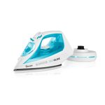 Swan SI16410N 2-in-1 Cord or Cordless Steam Press Iron, Non-Stick Ceramic Soleplate, 2800W, Blue