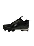 Unisex Men and Women Baseball and Softball Shoes with Rubber Cleats- Men 8 Size EU41 Black/White