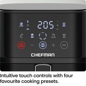 Chefman 3.75L Air Fryer – Black Oil-Free Healthy Cooking