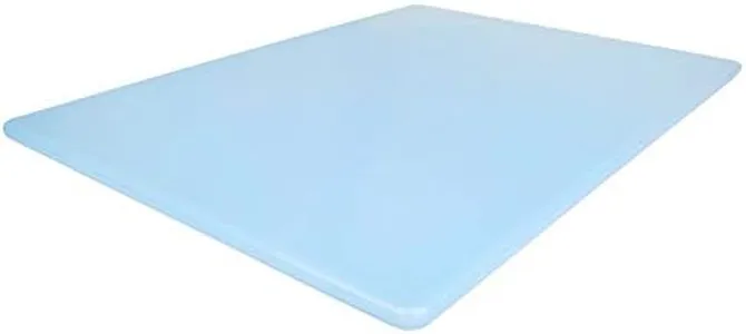 Thirteen Chefs Cutting Boards for Kitchen - 20 x 15 x .5" Blue Color Coded Plastic Cutting Board with Non Slip Surface - Dishwasher Safe Chopping Board