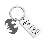 Movie Inspired Gifts Keys To The Bat Cave Keychain Movie Fan Giftss (" Keys to the Bat Cave")