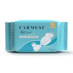 Carmesi Air Feel Sanitary Pads With Dual Airflow Pores - 10 XL Pads With Wide Back | Airy, Dry, Sweat-Free, Rash-Free & Comfy | Soft, Lightweight & Ultra-Thin | Super-Absorbent Core | Non-Toxic