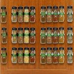 SimpleHouseware 30 Spice Jars Gripper Clips Holder Strips - 6 Strips, Holds 30 Jars