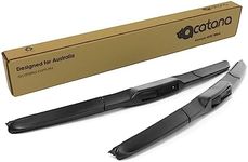 Acatana Hybrid Wiper Blades for Mitsubishi Triton MR 2018-2022 Pair of 22" + 18" inches Sizes Replacement Front Windscreen fits U Hook Driver Passenger side Rubber Wipers J Hook Kit (Set of 2)