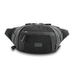 M-Tac Small Companion Waist Pack - Tactical Belt Bag EDC - Fanny Pack for Men, Black, One Size, Military